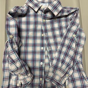 Janie and Jack Blue Plaid Kids Shirt
